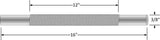 3/8" x 16" Formed Lab Rod